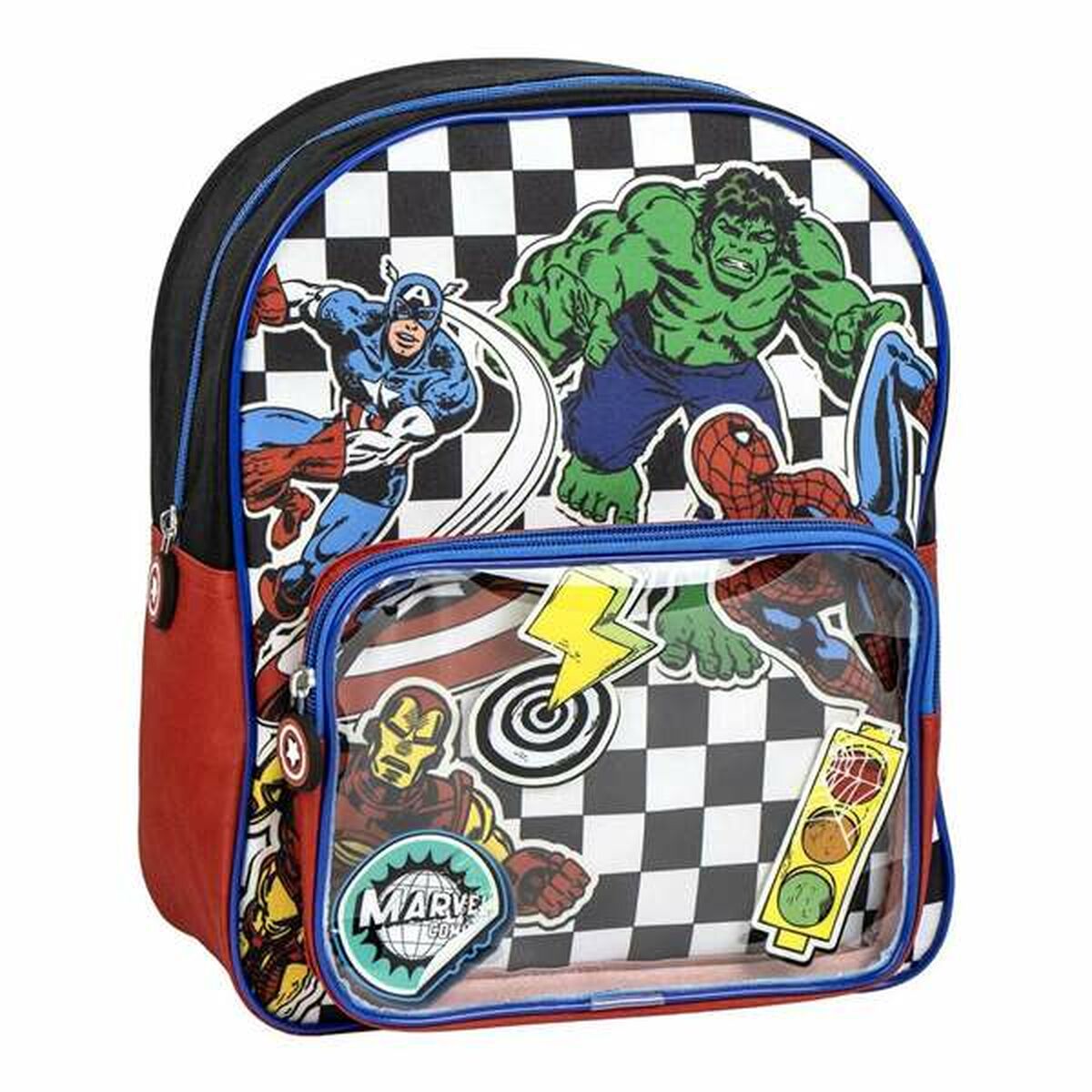 Mochila Escolar The Avengers Preto